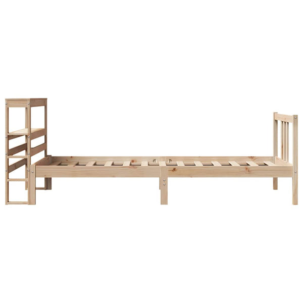Bettgestell 75x190 cm Kiefer Massivholz