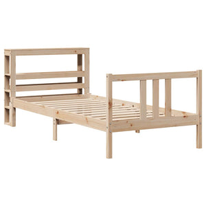 Bettgestell 90x190 cm mit Kopfteil