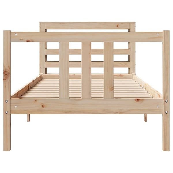 Bettgestell 90x190 cm mit Kopfteil