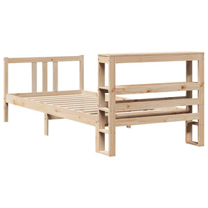 Bettgestell 90x190 cm mit Kopfteil