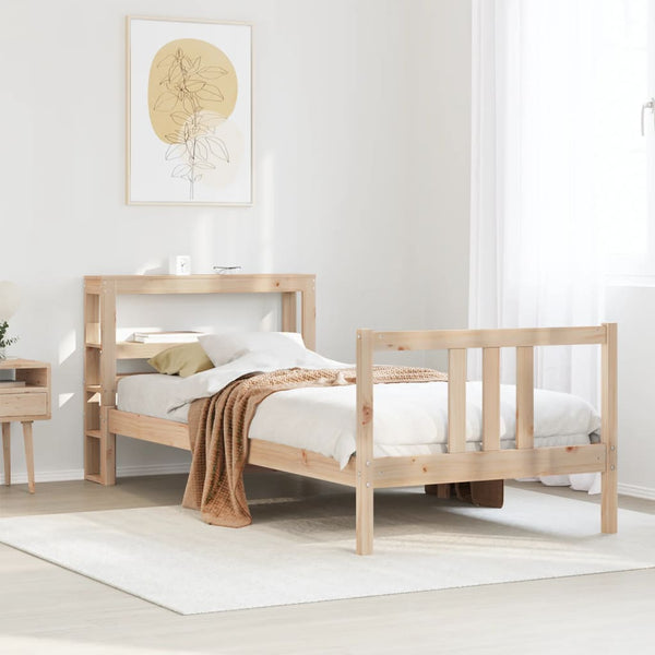 Bettgestell 90x190 cm mit Kopfteil