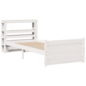 Bettgestell Weiß 90x190 cm Ohne Matratze