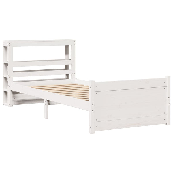 Bettgestell Weiß 90x190 cm Ohne Matratze