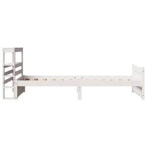 Bettgestell Weiß 90x190 cm Ohne Matratze