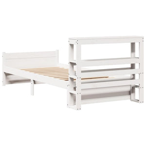 Bettgestell Weiß 90x190 cm Ohne Matratze