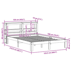 Bettgestell 120x190 cm mit Kopfteil