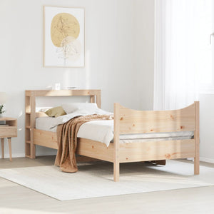 Massivholzbett Kiefer 75x190 cm mit Kopfteil
