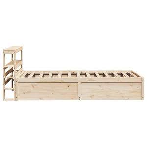 Massivholzbett Kiefer 90x190 cm mit Kopfteil
