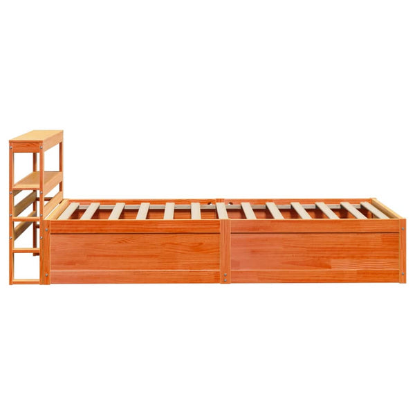 Massivholzbett Kiefer 90x190 cm mit Kopfteil