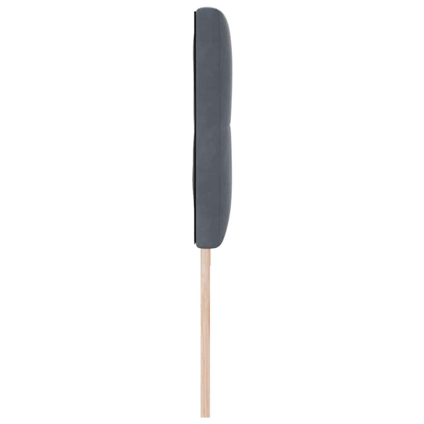 LED Kopfteil Grau 200 cm Samt
