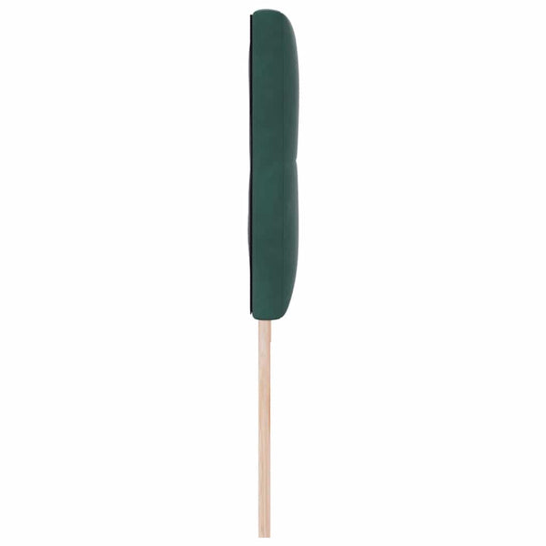 vidaXL LED Headboard with LED Light Strips Green 200 cm Velvet