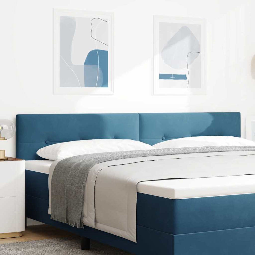 LED Kopfteil Blau 200 cm Samt