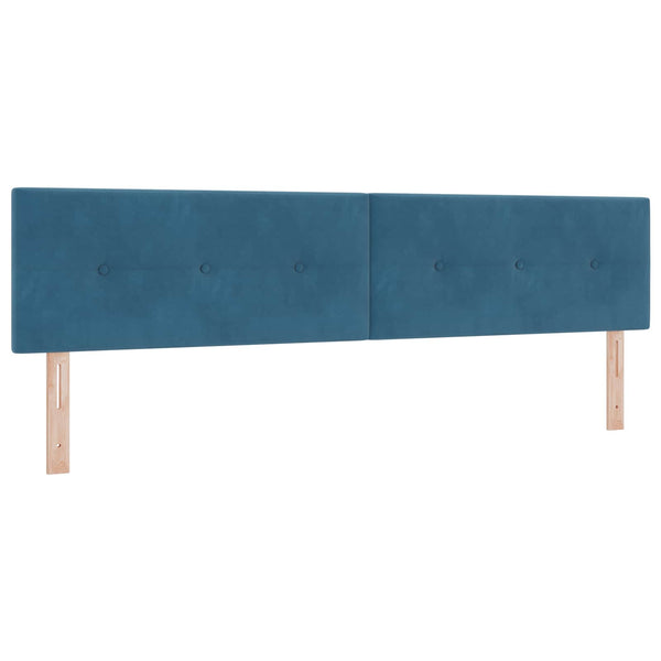 LED Kopfteil Blau 200 cm Samt