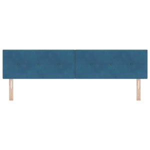 LED Kopfteil Blau 200 cm Samt