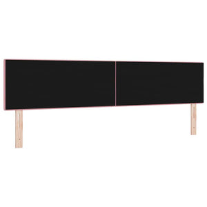vidaXL LED Headboard with LED Light Strips Pink 200 cm Velvet