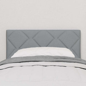 vidaXL LED Headboard Light Grey 80 cm Fabric