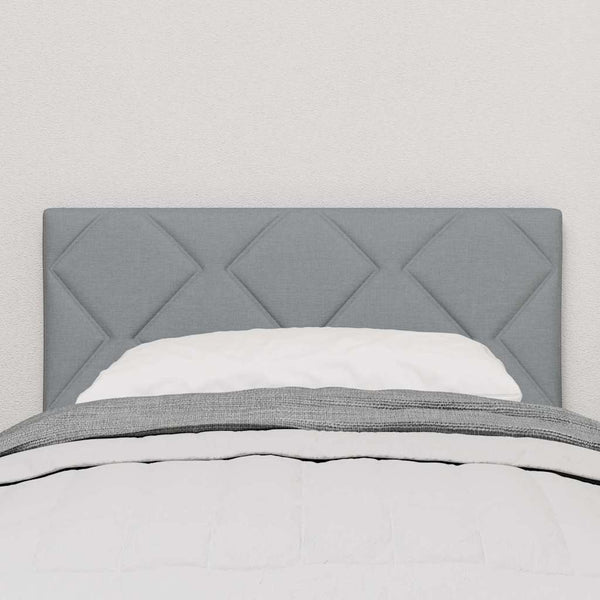 vidaXL LED Headboard Light Grey 80 cm Fabric