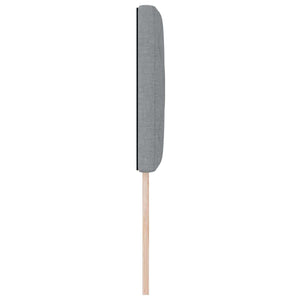 vidaXL LED Headboard Light Grey 80 cm Fabric