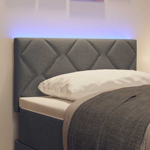 LED Kopfteil Grau 80 cm