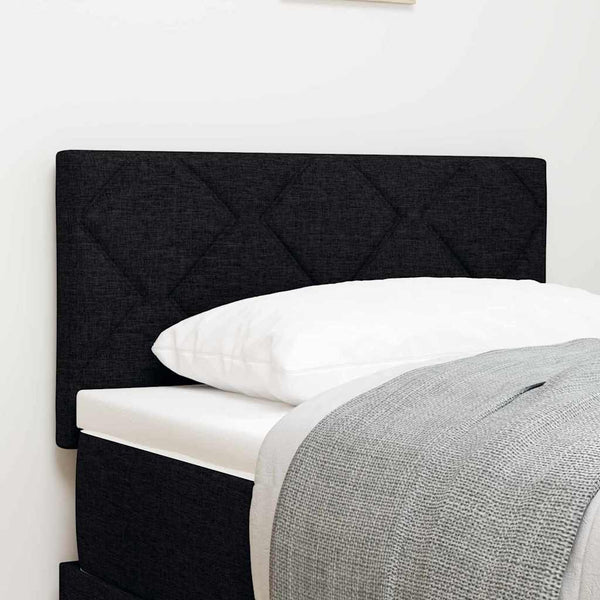 LED Kopfteil Schwarz 80cm