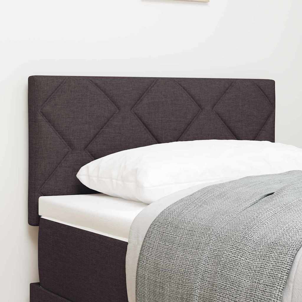 LED Kopfteil Braun Stoff 80 cm