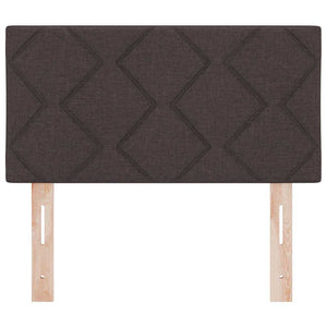 LED Kopfteil Braun Stoff 80 cm