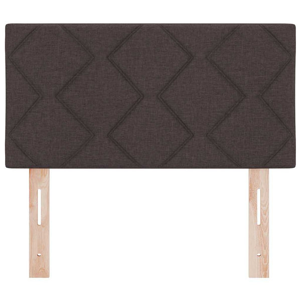 LED Kopfteil Braun Stoff 80 cm