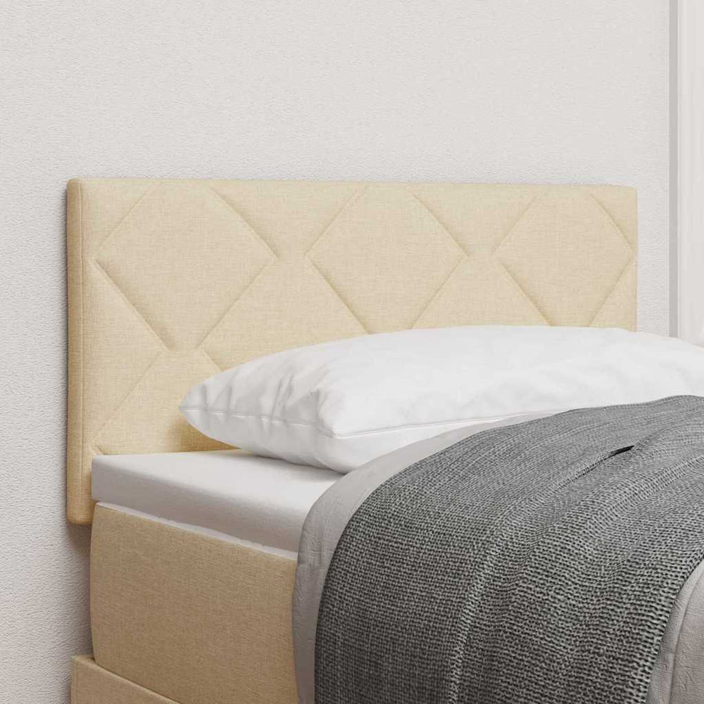 LED Kopfteil Creme 80 cm Stoff