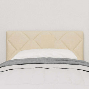 vidaXL Tête de lit à LED Crème 80 cm Tissu