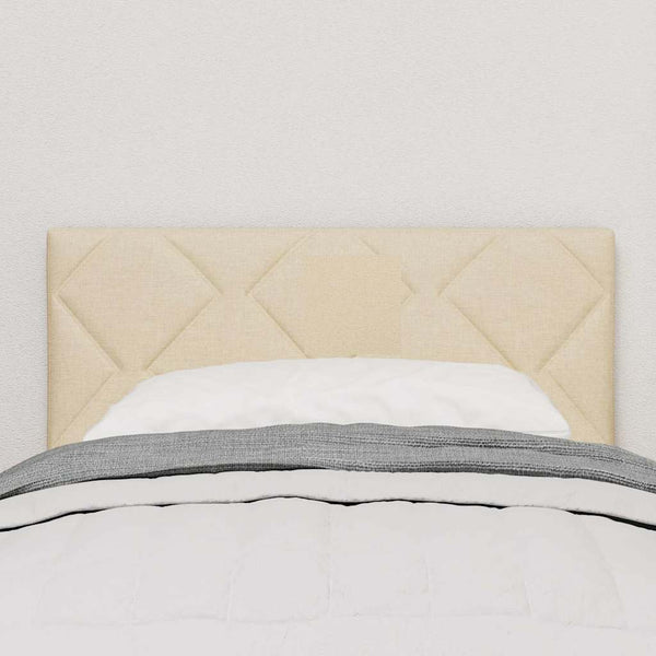 vidaXL Tête de lit à LED Crème 80 cm Tissu