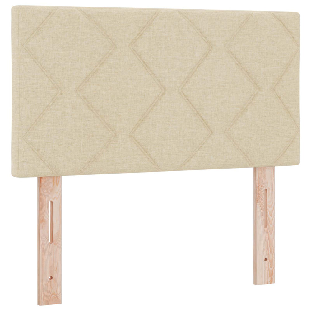 LED Kopfteil Creme 80 cm Stoff