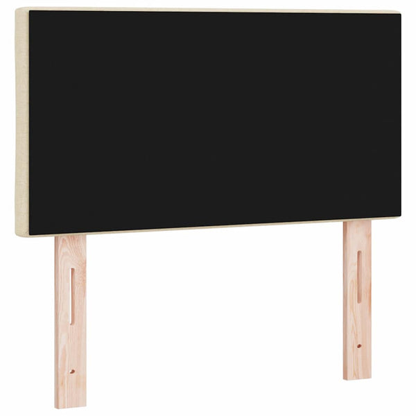 vidaXL Tête de lit à LED Crème 80 cm Tissu