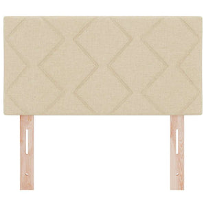 vidaXL Tête de lit à LED Crème 80 cm Tissu