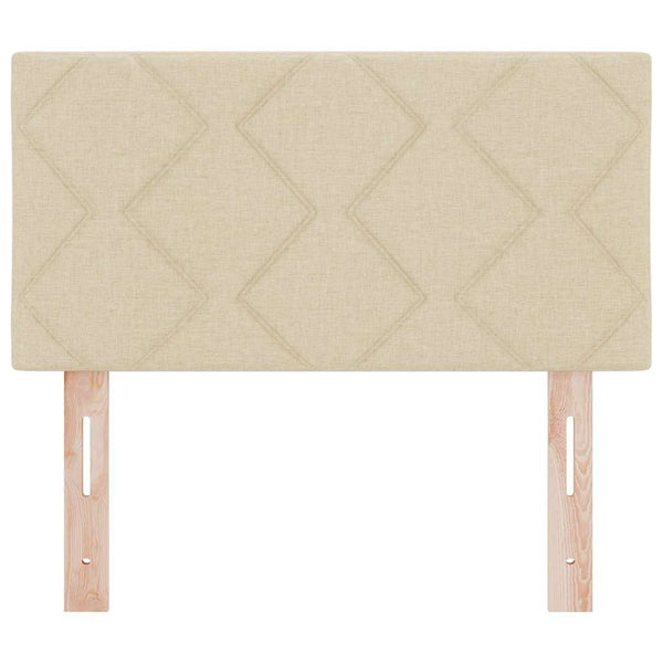 vidaXL Tête de lit à LED Crème 80 cm Tissu
