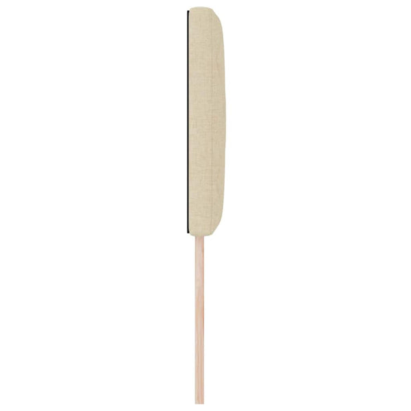 vidaXL Tête de lit à LED Crème 80 cm Tissu