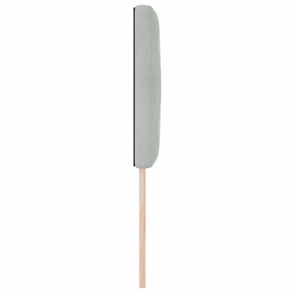 LED Kopfteil Hellgrau 80cm Samt