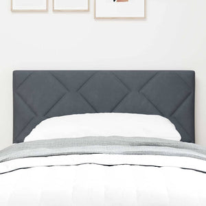 LED Kopfteil Dunkelgrau 80 cm Samt
