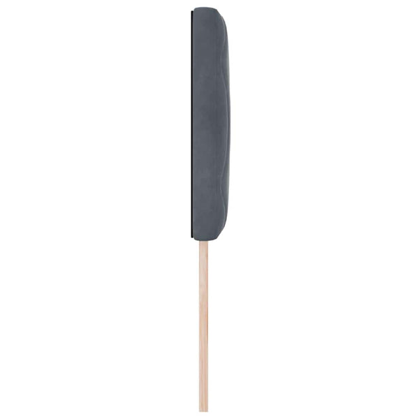 LED Kopfteil Dunkelgrau 80 cm Samt