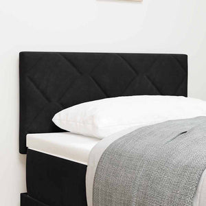 LED Kopfteil Schwarz Samt 80 cm