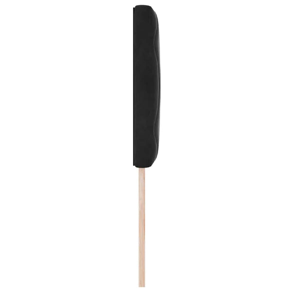 LED Kopfteil Schwarz Samt 80 cm