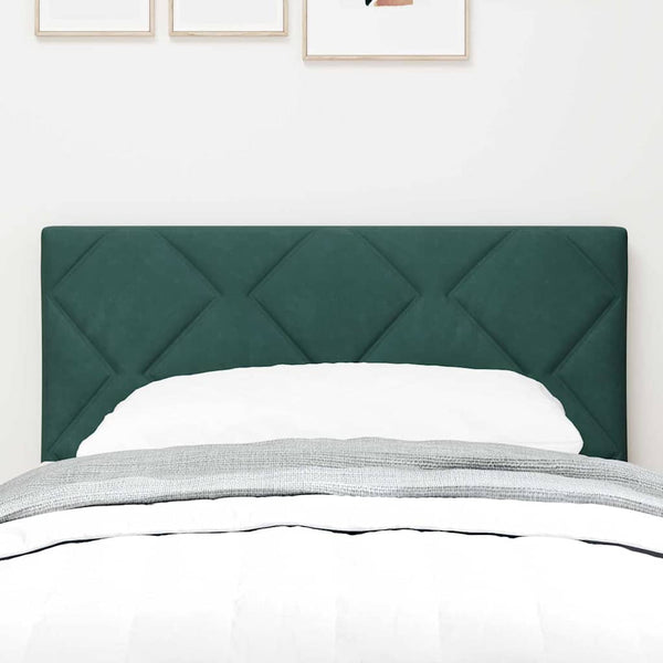 LED Kopfteil Dunkelgrün Samt 80cm