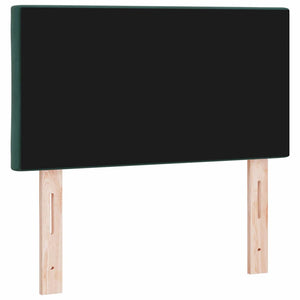 LED Kopfteil Dunkelgrün Samt 80cm