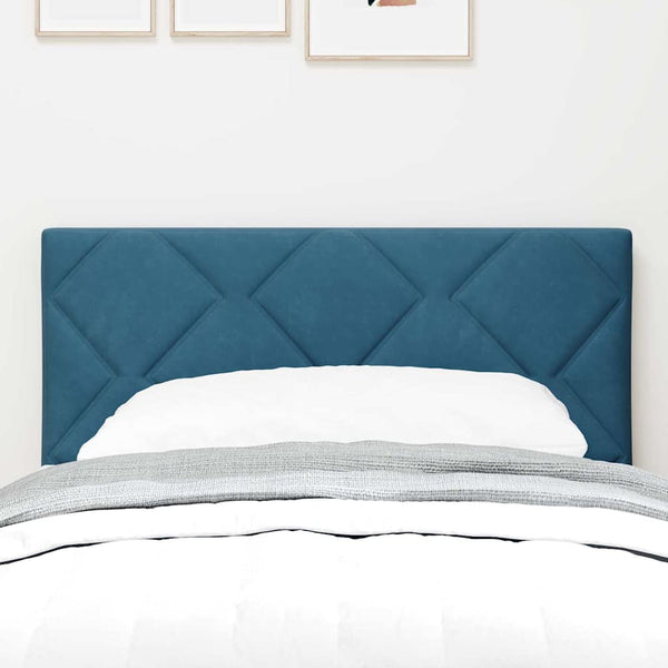 LED Kopfteil Dunkelblau Samt 80cm