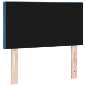 LED Kopfteil Dunkelblau Samt 80cm