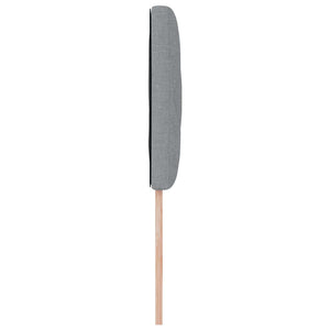 vidaXL LED Headboard Light Gray 90 cm Fabric