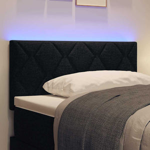 LED Kopfteil Schwarz 90 cm