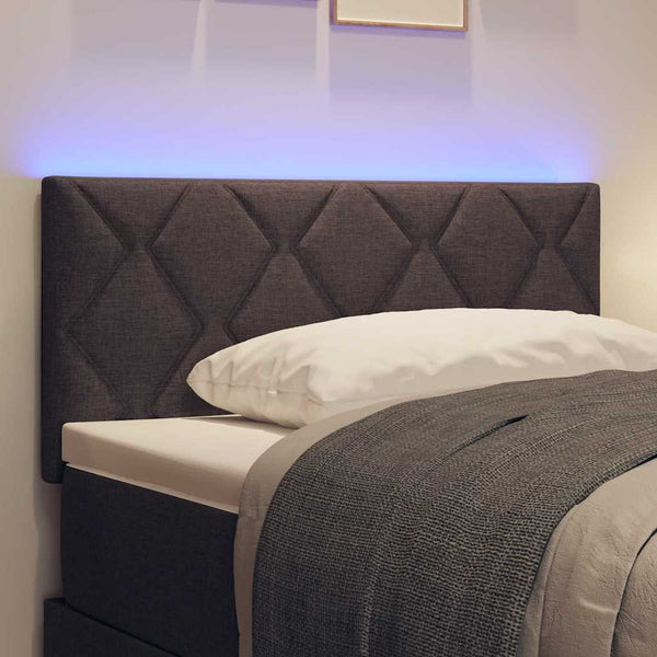 LED Kopfteil Braun 90 cm