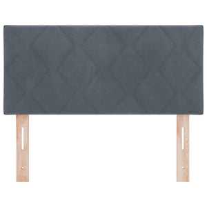 LED Kopfteil Dunkelgrau Samt 90cm