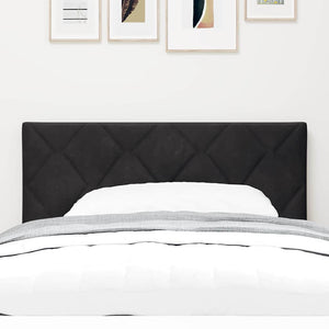 LED Kopfteil Schwarz Samt 90 cm