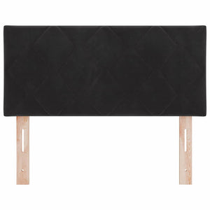 LED Kopfteil Schwarz Samt 90 cm